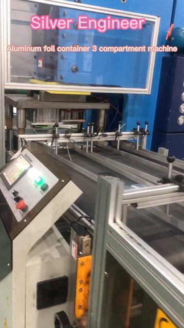 2 Cavities 3 Compartment aluminum foil container production line from Silver Engineer смотреть онлайн