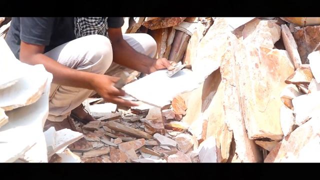 Slate pencil mines // Slate pencil video//Place from where stones are naturally extracted смотреть онлайн