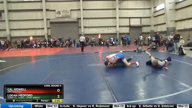Middle School 125 Logan Medford COBRA ALL-STARS - Cobra Wrestl Vs Cal Sidwell GRIT Athletics смотреть онлайн
