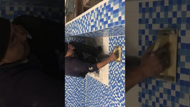 Заклейка мозаики полистиролбетонный бассейн смотреть онлайн