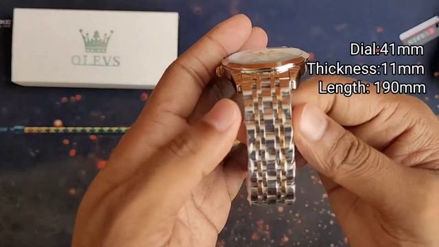 OLEVS 9931/9941 Diamond Cut Glass Watch