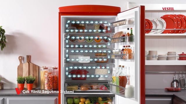 Yakından inceleyelim: Vestel RETRO NFK52211 Kırmızı Buzdolabı смотреть онлайн