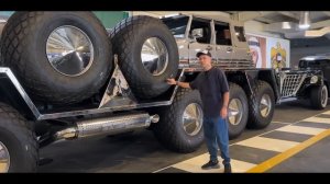 Самый большой джип в мире: кабриолет шейха 10x10 за миллионы! 15-метровый Dhabiyan #ДорогоБогато