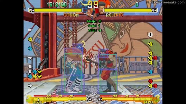 Sodom custom combo by Scorpion (Street fighter alpha 2) смотреть онлайн