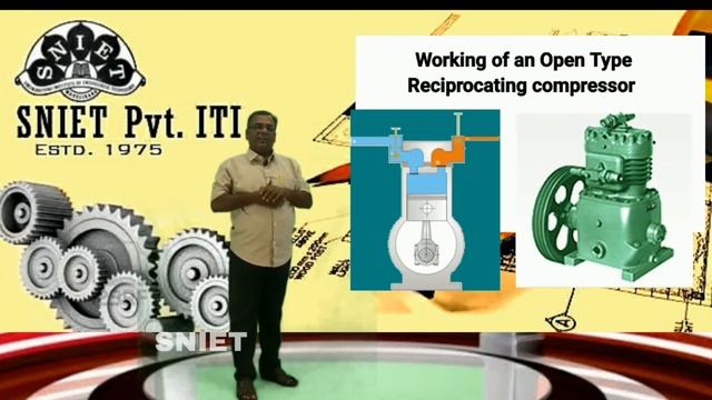 Reciprocating Compressor l Open Type l SNIET Pvt ITI смотреть онлайн