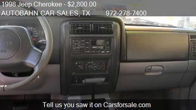 1998 Jeep Cherokee Sport 4-Door 2WD - for sale in Garland, T смотреть онлайн