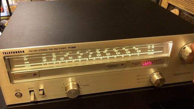 TELEFUNKEN TT350 AM LW ДВ Long Wave Reception Near Prague.