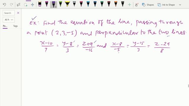 Analytical solid geometry Equation of straight lines ; Solving problems ) - 51. смотреть онлайн