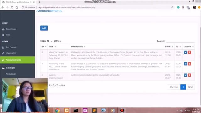 DOC-R: Dogs and Cats Online Registration of Tagudin смотреть онлайн