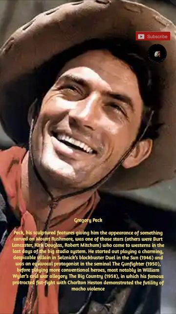 Gregory PeckPeck, his sculptured features giving him the appearance of something carved.#shortvideo смотреть онлайн