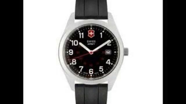 Victorinox Swiss Army Men's 241251 Garrison Collection Black Rubber Watch смотреть онлайн