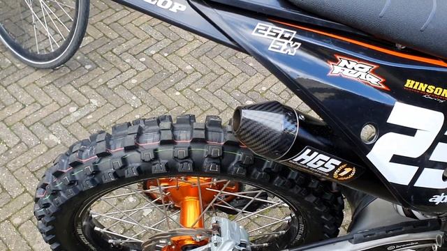 2019 ktm sx 250 full HGS exhaust system смотреть онлайн