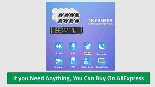 Gadinan 4K CCTV Security Camera System