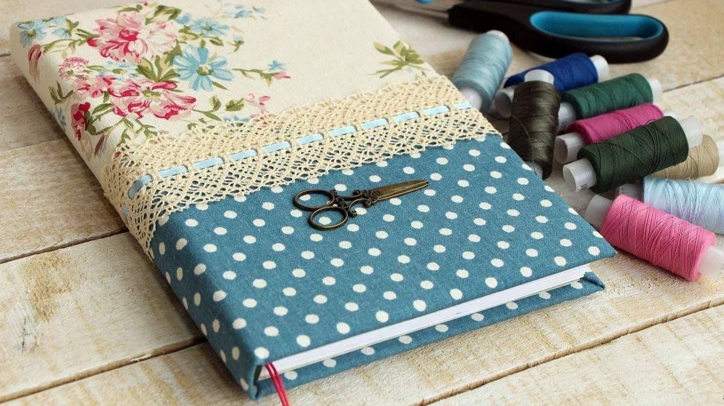 Мастер-класс «Текстильная обложка для книги или блокнота» смотреть онлайн