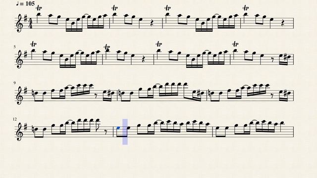 La Cobra - Alto Sax Sheet смотреть онлайн