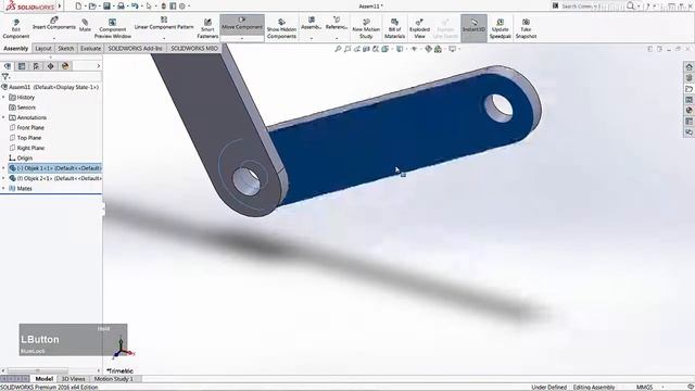 Solidworks FLoat & Fix Assembly Design Tutorial смотреть онлайн