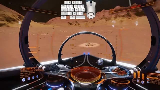 Courier Manual Scooping Mats On A Low G Planet. (Flight Assist Off)
