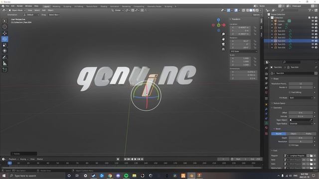 Blender | 3d Text Effect | SPEED ART смотреть онлайн