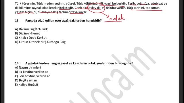 TEST 10. SINIF TÜRK DİLİ VE EDEBİYATI 1. DÖNEM 2. YAZILI смотреть онлайн