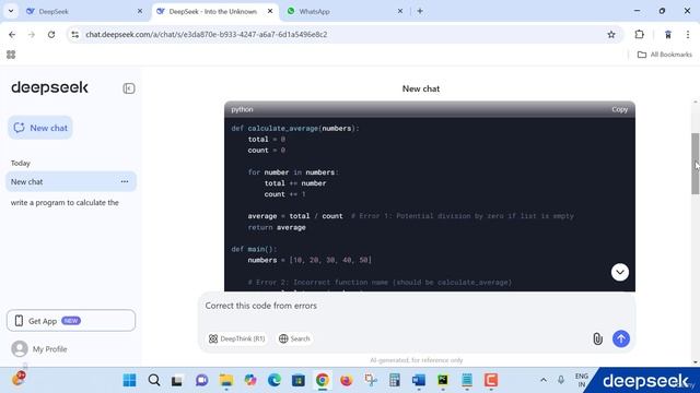 22 -Code Debugging with DeepSeek AI смотреть онлайн
