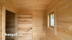 Модульная баня 4х2 м от производителя в Казани с доставкой и сборкой на участке.