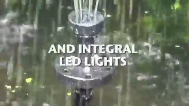 Bermuda Saturn Solar Pond Fountain Pump смотреть онлайн