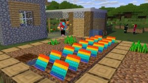 КОМПОТ ВЫРАСТИЛ ПОП ИТ А ФЕЙКОВЫЙ КОМПОТ УКРАЛ ИХ АНИМАЦИЯ МУЛЬТИК В МАЙНКРАФТ