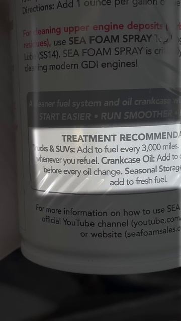 No One Understands Sea Foam!! #seaFoam #oilChange #oiltreatment
