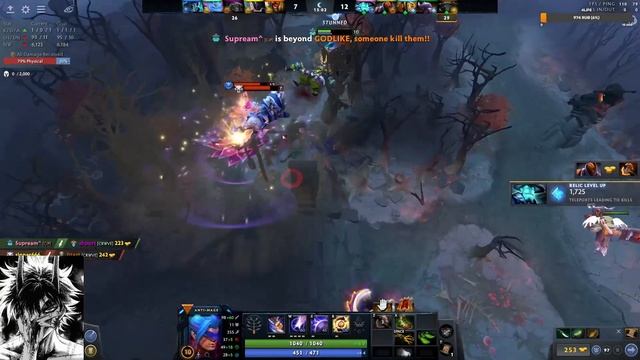 Меридей Пытается Вытащить Мертвую Игру на Керри Антимаге смотреть онлайн