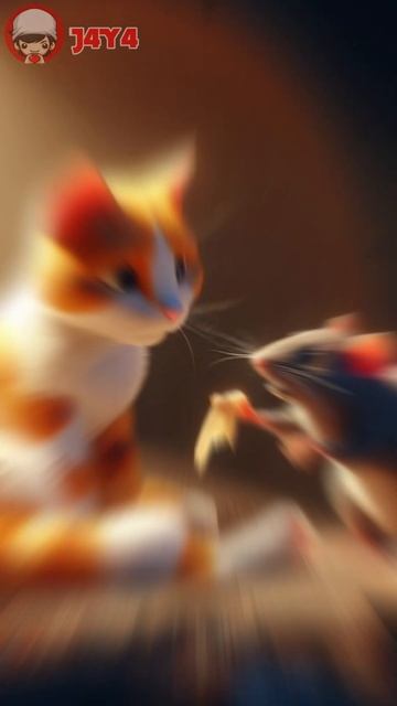 Sewer Rat Surprises White-Orange Cat: Unexpected Encounter! #aicat #cat #catlover #aicats смотреть онлайн