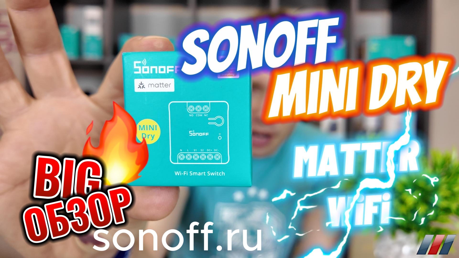 Как подключить? Умное реле (сухой контакт) Sonoff MINI DRY Matter. Умный дом. Большой обзор. Алиса. смотреть онлайн