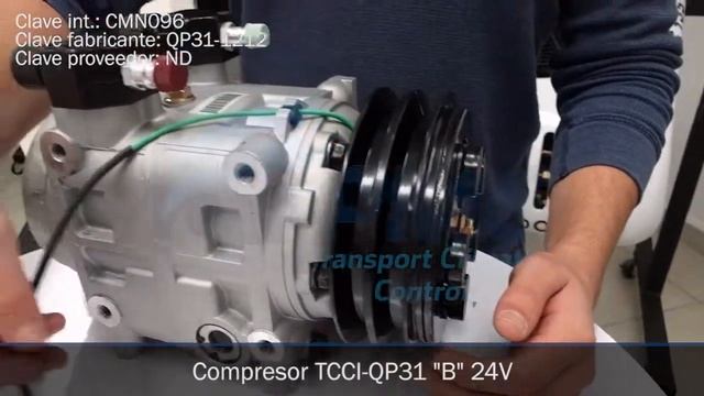 Compresor TCCI QP31 "B" 24V - CMN096 смотреть онлайн