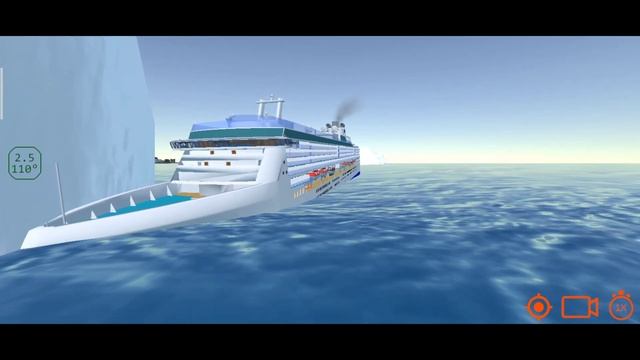 Cruise ship collision with iceberg || Cruise ship handling смотреть онлайн