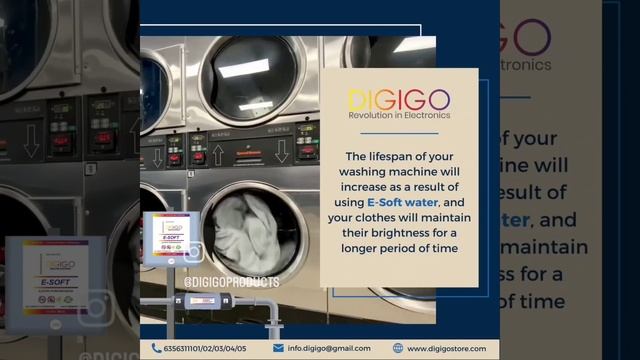 The lifespan of your washing machine will increase as a E-SOFT water.#watersoftener #shorts #digigo смотреть онлайн
