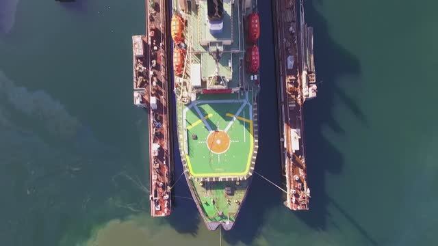 Докование ледокола Капитан Хлебников