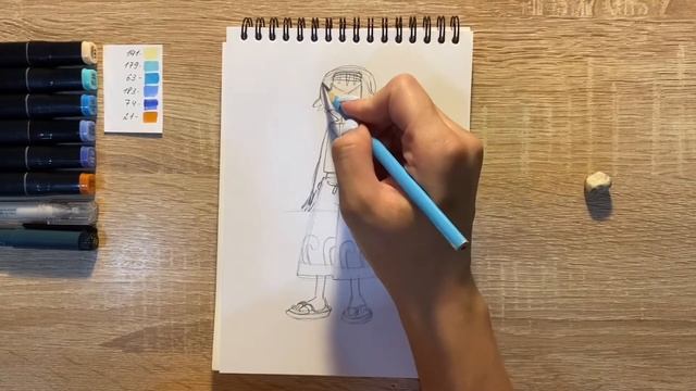 Как нарисовать Лану карандашом и скетч маркерами | Рисунок для детей, поэтапно и легко смотреть онлайн