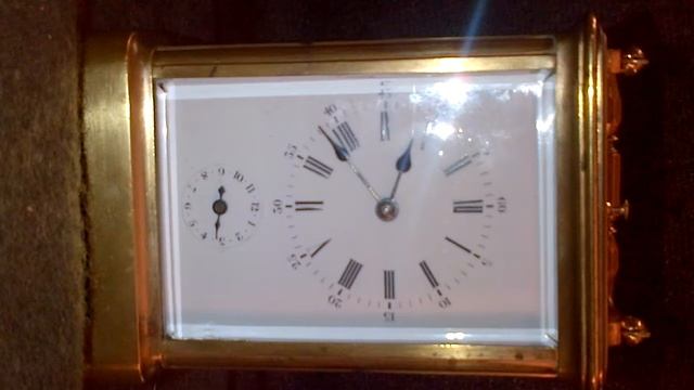 FRENCH CARRIAGE REPEATING CLOCK WITH ALARM "LEFRAND A PARIS" смотреть онлайн