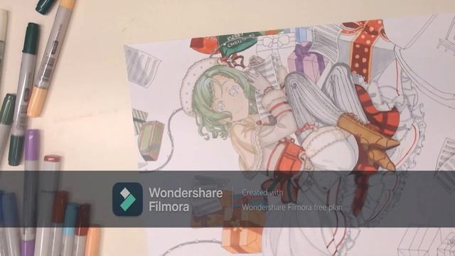 Drawing Hina Hikawa from Bang Dream (Christmas special) смотреть онлайн