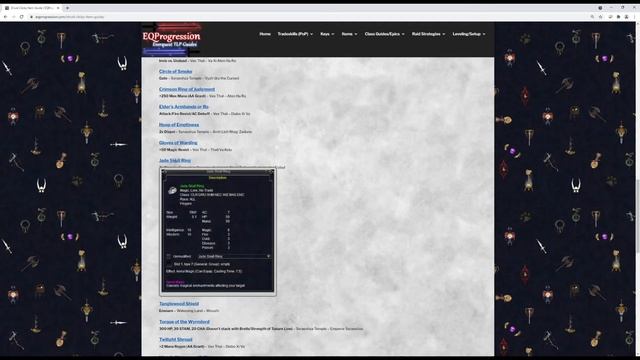 Everquest - Druid Clicky Item TLP Guide