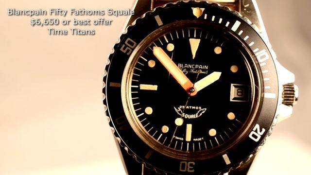 Blancpain Squale Fifty Fathoms Y. 1545 Full Set Orange Hand Rare Diver 25 Atmos смотреть онлайн