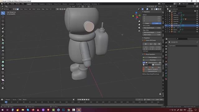 90 Blender 2.91.Tutorial Skulpting and Rigging. Astronaut (Part2) смотреть онлайн