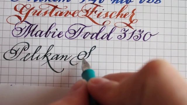 Calligraphy Pelikan Script 1.0 stub writing samples смотреть онлайн