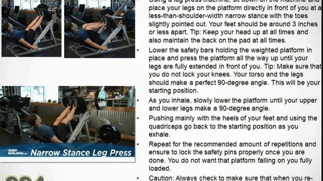 158 224 MQ Quads Narrow Stance Leg Press смотреть онлайн