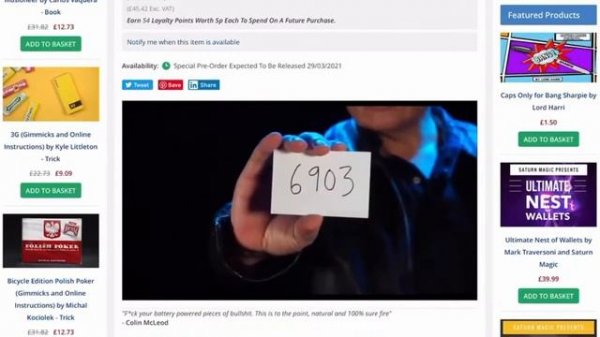 Saturn Magic Live Stream 28 03 2021