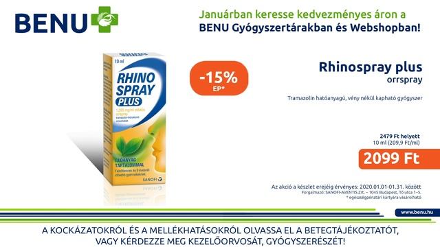Rhinospray Plus orrspray 10ml akció a BENU Gyógyszertár Webshopban! смотреть онлайн