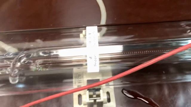 Лазерная трубка CO2 RECI W4 (100-130 W) тестирование перед отгрузкой смотреть онлайн