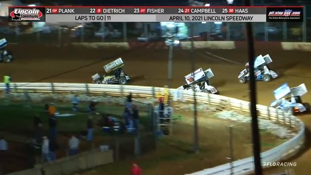 410 Sprint Car Feature | Lincoln Speedway 4.10.2021 смотреть онлайн