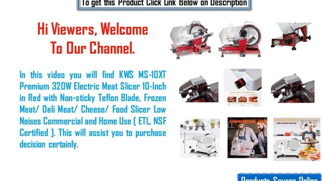Best 320W Electric Meat Slicer 2023 Review Commercial Home use Review #shorts смотреть онлайн