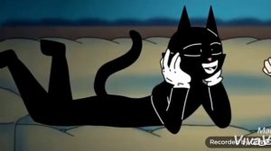 это кот страшный,мультяшный кот