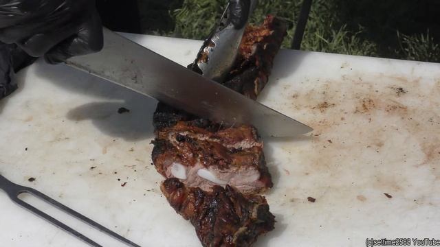 Huge Grills of Argentinian Meat. Asado, Angus, Ribs, Sausages. Street Food in Italy смотреть онлайн